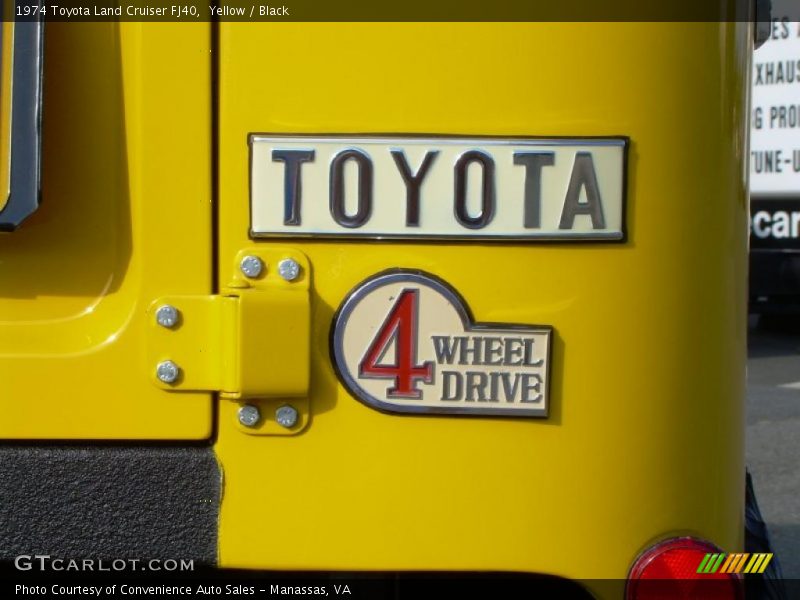 Yellow / Black 1974 Toyota Land Cruiser FJ40