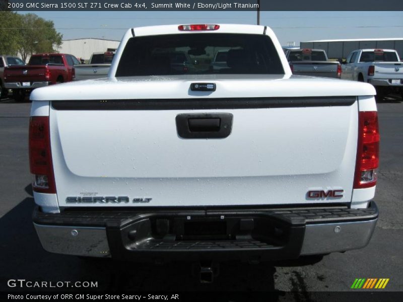 Summit White / Ebony/Light Titanium 2009 GMC Sierra 1500 SLT Z71 Crew Cab 4x4