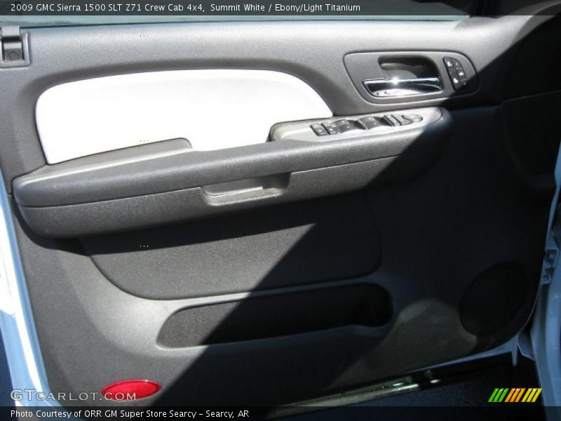 Summit White / Ebony/Light Titanium 2009 GMC Sierra 1500 SLT Z71 Crew Cab 4x4