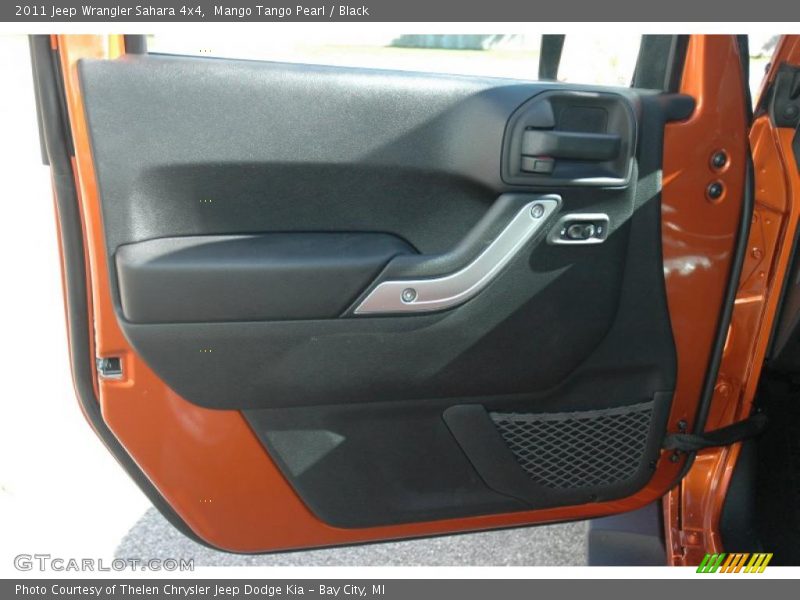 Mango Tango Pearl / Black 2011 Jeep Wrangler Sahara 4x4