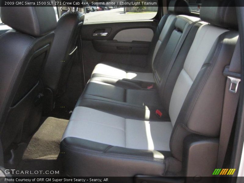 Summit White / Ebony/Light Titanium 2009 GMC Sierra 1500 SLT Z71 Crew Cab 4x4