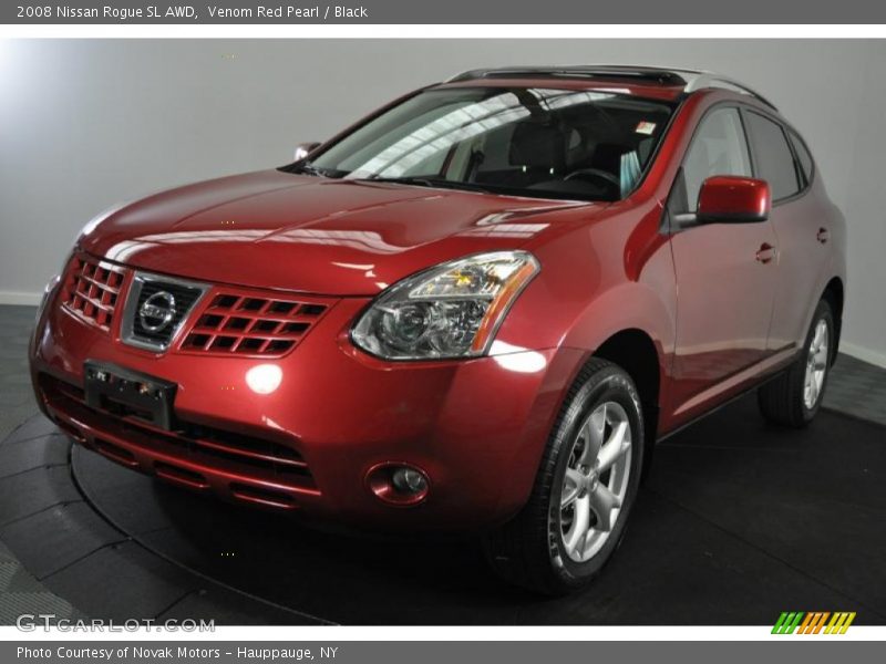Venom Red Pearl / Black 2008 Nissan Rogue SL AWD
