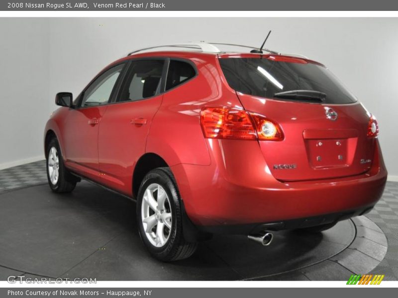 Venom Red Pearl / Black 2008 Nissan Rogue SL AWD