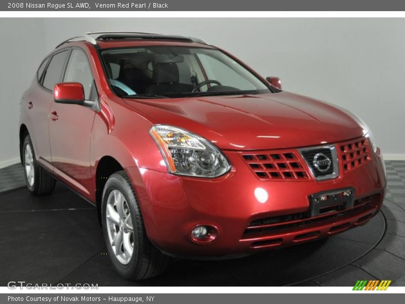 Venom Red Pearl / Black 2008 Nissan Rogue SL AWD