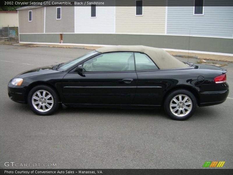 Black / Sandstone 2002 Chrysler Sebring GTC Convertible
