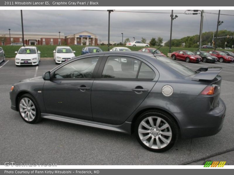 Graphite Gray Pearl / Black 2011 Mitsubishi Lancer ES