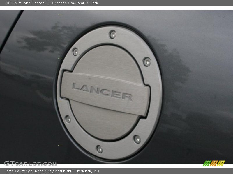 Graphite Gray Pearl / Black 2011 Mitsubishi Lancer ES