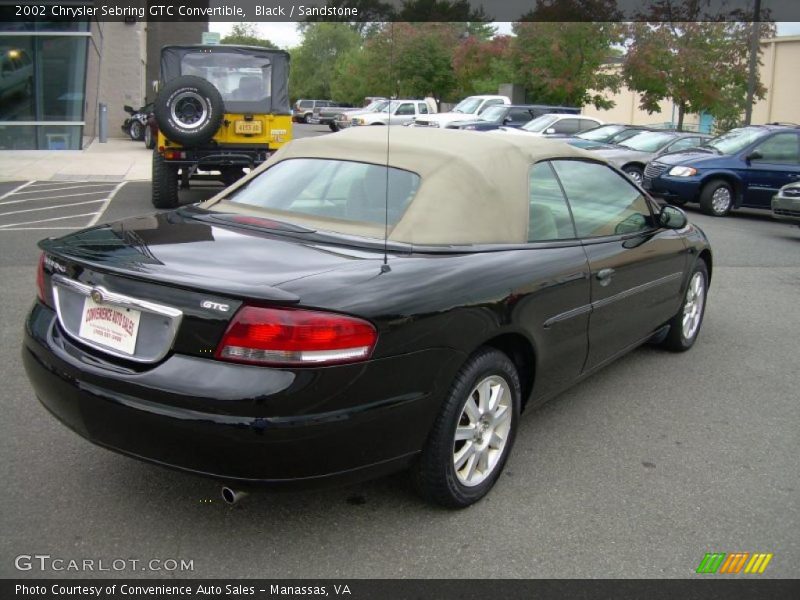 Black / Sandstone 2002 Chrysler Sebring GTC Convertible