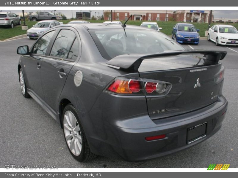 Graphite Gray Pearl / Black 2011 Mitsubishi Lancer ES