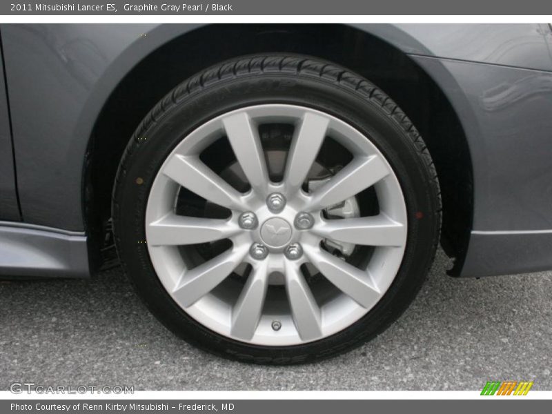 Graphite Gray Pearl / Black 2011 Mitsubishi Lancer ES