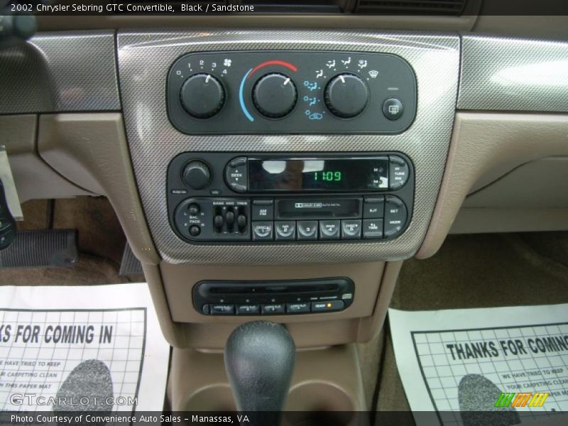 Black / Sandstone 2002 Chrysler Sebring GTC Convertible