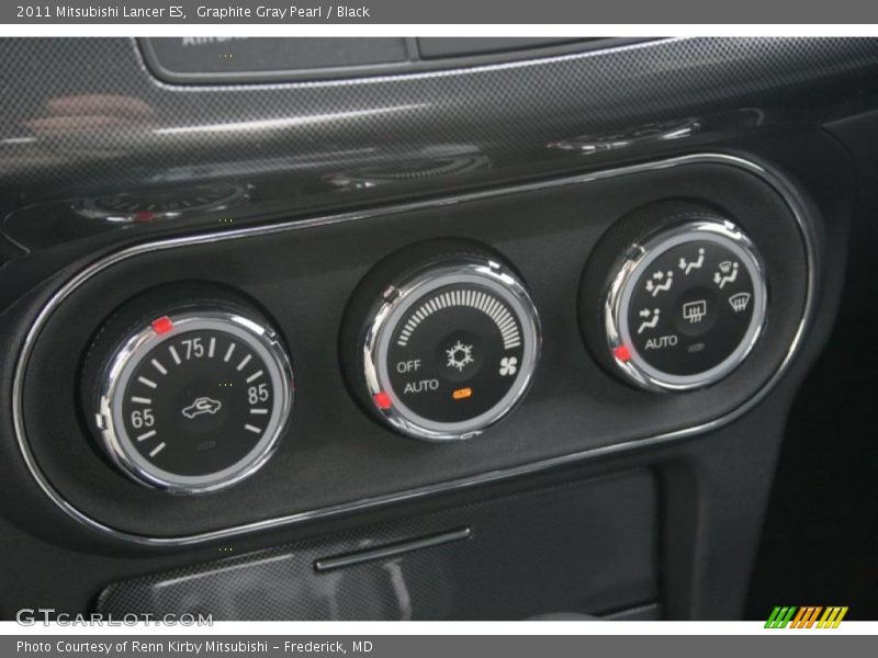 Graphite Gray Pearl / Black 2011 Mitsubishi Lancer ES