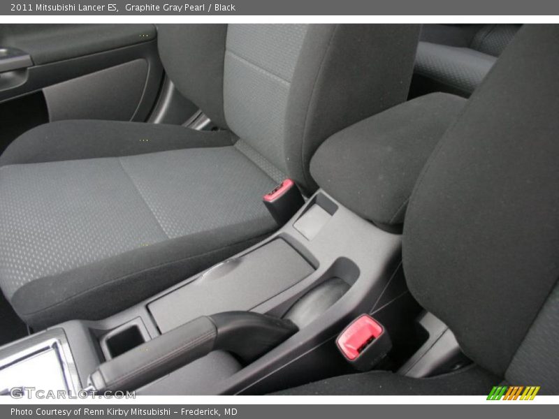 Graphite Gray Pearl / Black 2011 Mitsubishi Lancer ES