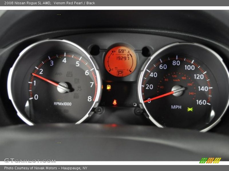 Venom Red Pearl / Black 2008 Nissan Rogue SL AWD