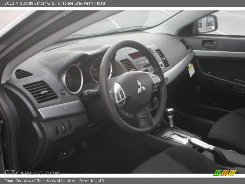 Graphite Gray Pearl / Black 2011 Mitsubishi Lancer GTS