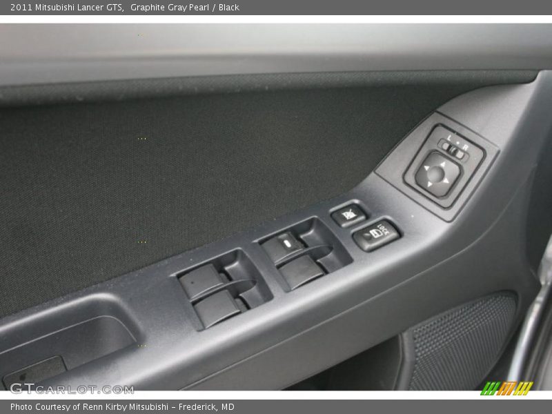 Graphite Gray Pearl / Black 2011 Mitsubishi Lancer GTS