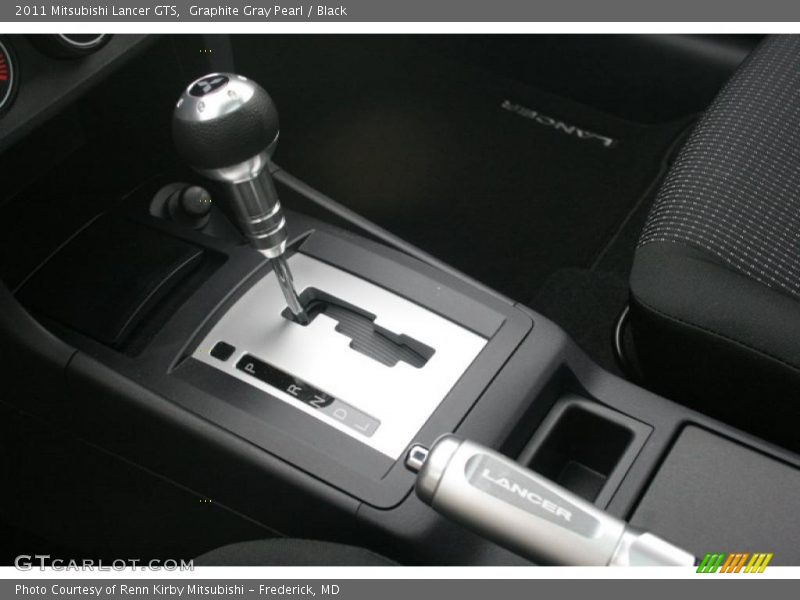 Graphite Gray Pearl / Black 2011 Mitsubishi Lancer GTS