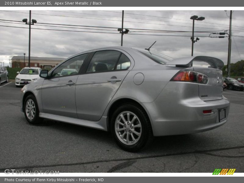 Apex Silver Metallic / Black 2010 Mitsubishi Lancer ES