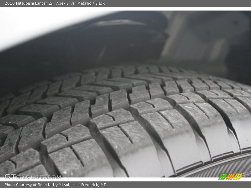 Apex Silver Metallic / Black 2010 Mitsubishi Lancer ES