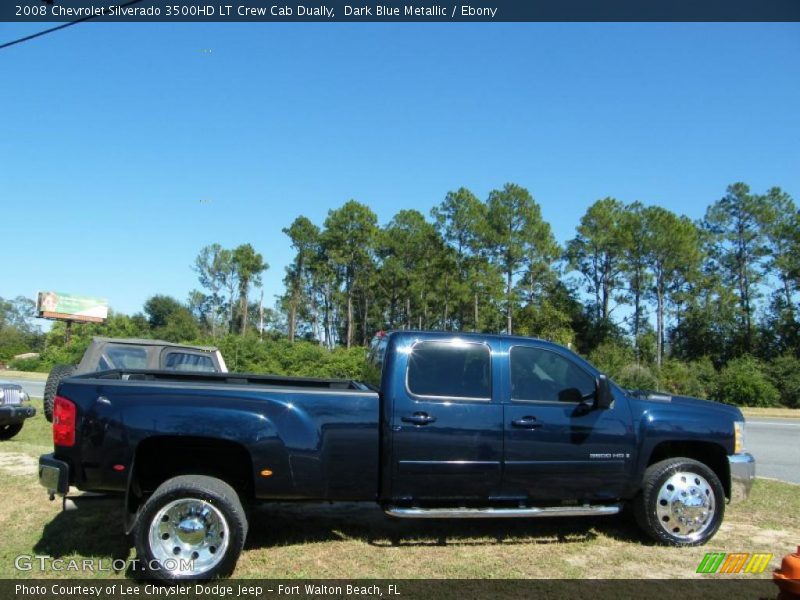 Dark Blue Metallic / Ebony 2008 Chevrolet Silverado 3500HD LT Crew Cab Dually