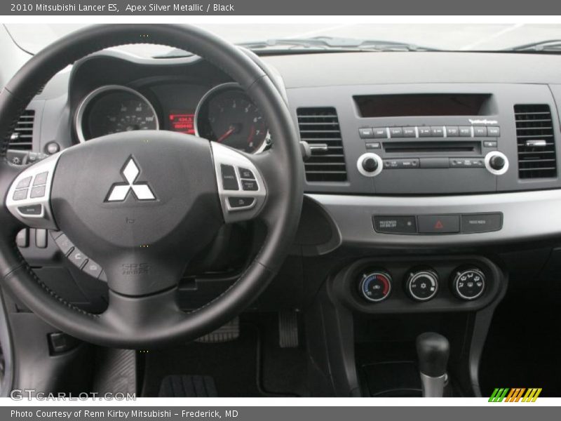 Apex Silver Metallic / Black 2010 Mitsubishi Lancer ES