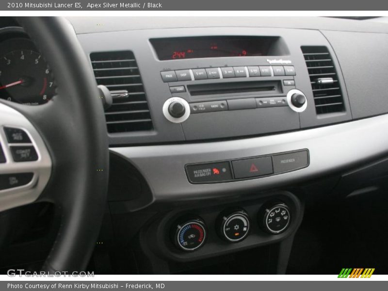 Apex Silver Metallic / Black 2010 Mitsubishi Lancer ES