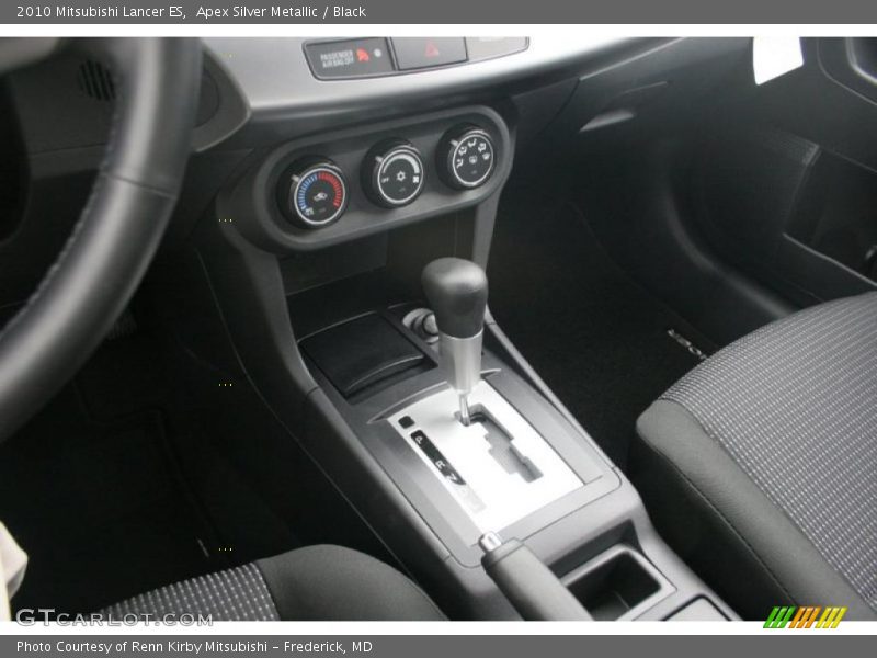 Apex Silver Metallic / Black 2010 Mitsubishi Lancer ES