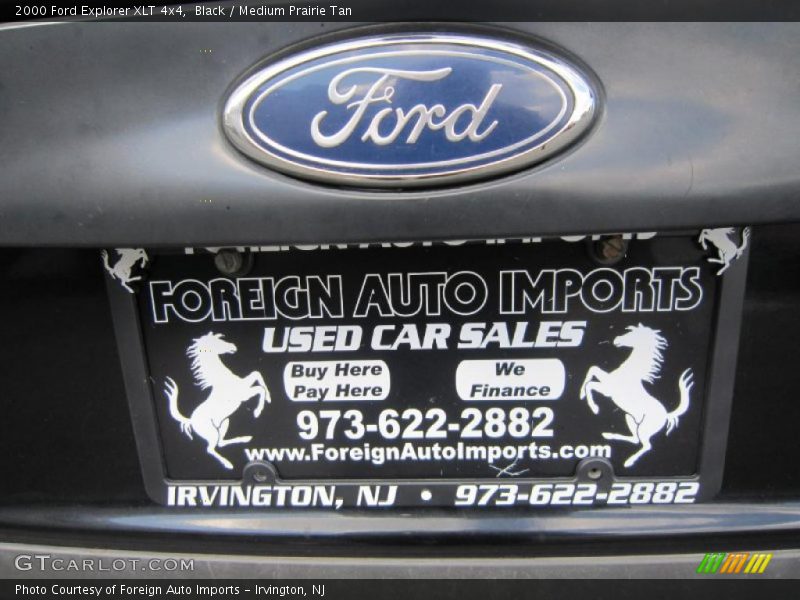 Black / Medium Prairie Tan 2000 Ford Explorer XLT 4x4