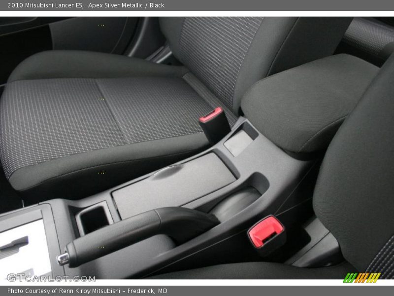 Apex Silver Metallic / Black 2010 Mitsubishi Lancer ES