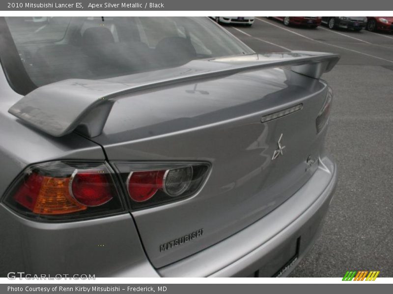 Apex Silver Metallic / Black 2010 Mitsubishi Lancer ES