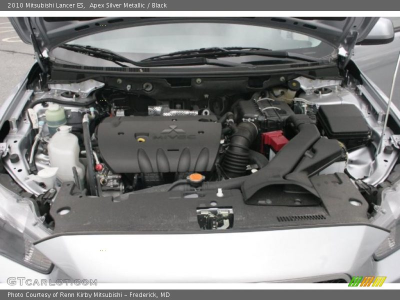 Apex Silver Metallic / Black 2010 Mitsubishi Lancer ES