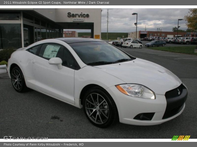 Northstar White / Dark Charcoal 2011 Mitsubishi Eclipse GS Sport Coupe