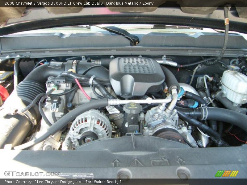 Dark Blue Metallic / Ebony 2008 Chevrolet Silverado 3500HD LT Crew Cab Dually