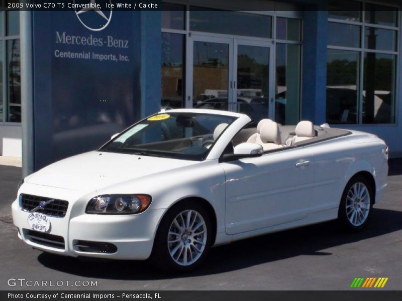 Ice White / Calcite 2009 Volvo C70 T5 Convertible