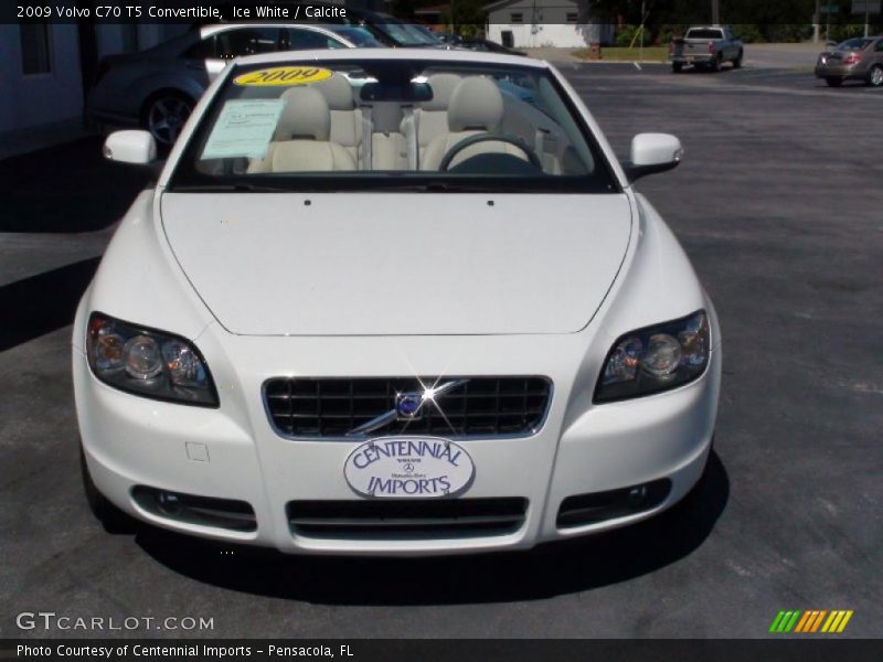Ice White / Calcite 2009 Volvo C70 T5 Convertible