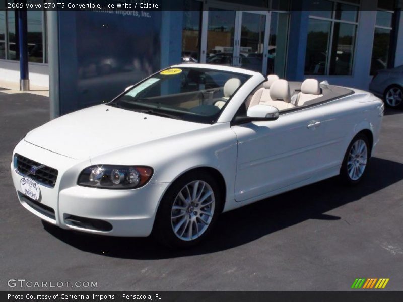 Ice White / Calcite 2009 Volvo C70 T5 Convertible