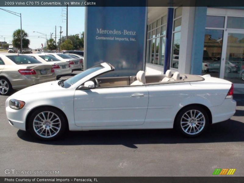 Ice White / Calcite 2009 Volvo C70 T5 Convertible