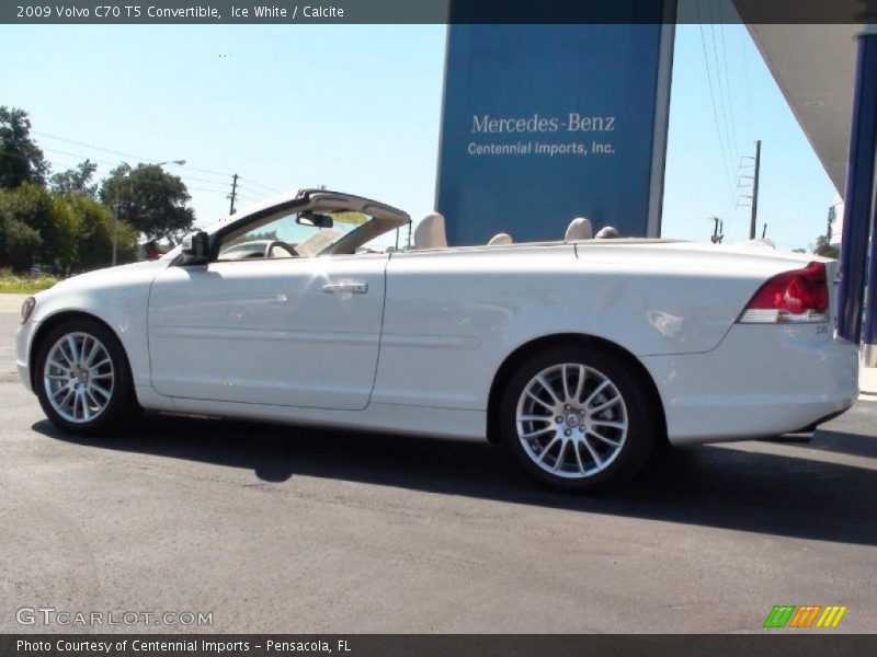 Ice White / Calcite 2009 Volvo C70 T5 Convertible