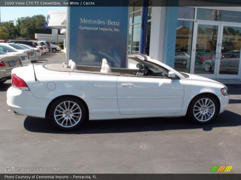 Ice White / Calcite 2009 Volvo C70 T5 Convertible