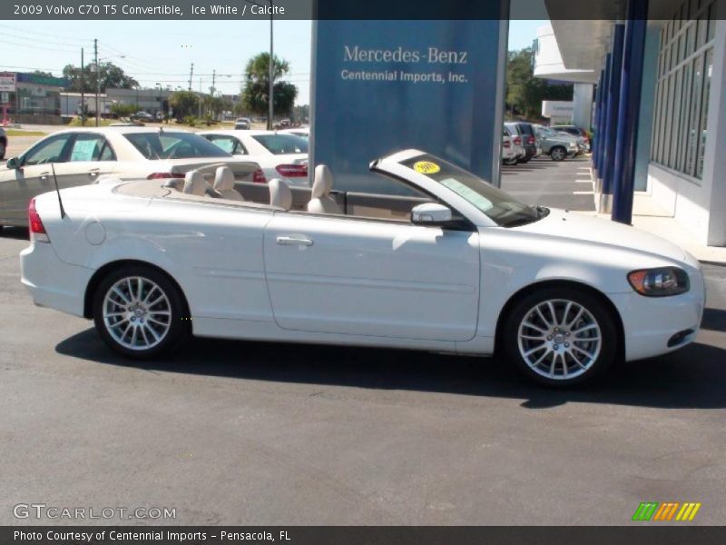 Ice White / Calcite 2009 Volvo C70 T5 Convertible