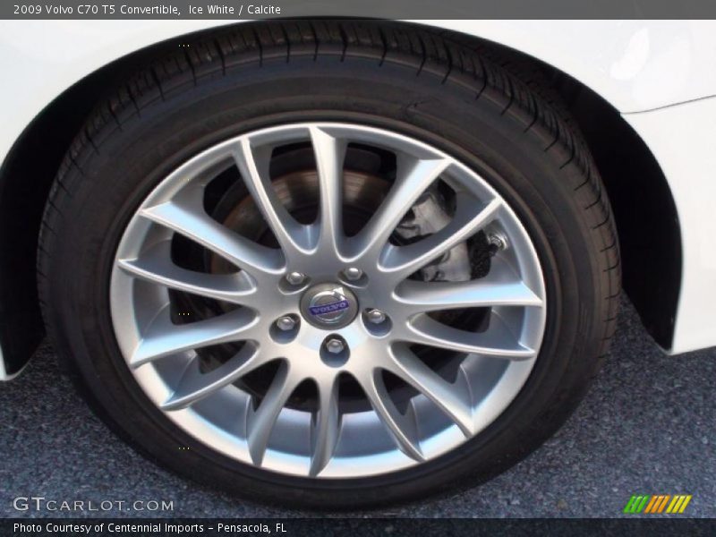 Ice White / Calcite 2009 Volvo C70 T5 Convertible