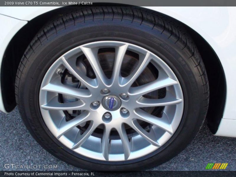 Ice White / Calcite 2009 Volvo C70 T5 Convertible