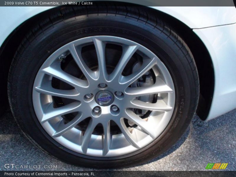 Ice White / Calcite 2009 Volvo C70 T5 Convertible