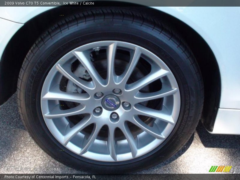 Ice White / Calcite 2009 Volvo C70 T5 Convertible