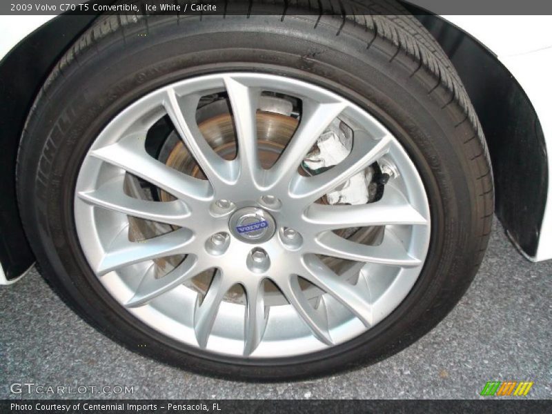 Ice White / Calcite 2009 Volvo C70 T5 Convertible