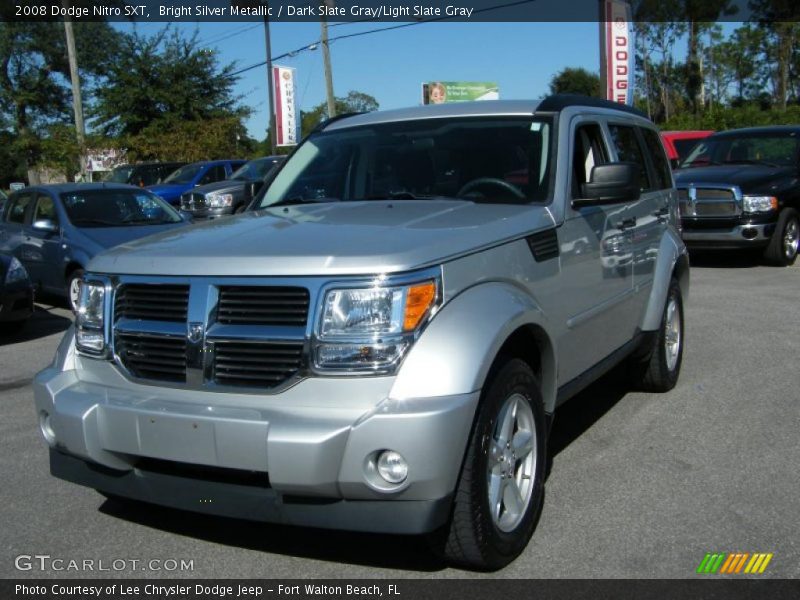 Bright Silver Metallic / Dark Slate Gray/Light Slate Gray 2008 Dodge Nitro SXT