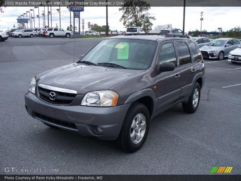 Dark Shadow Gray Metallic / Gray 2002 Mazda Tribute LX V6 4WD