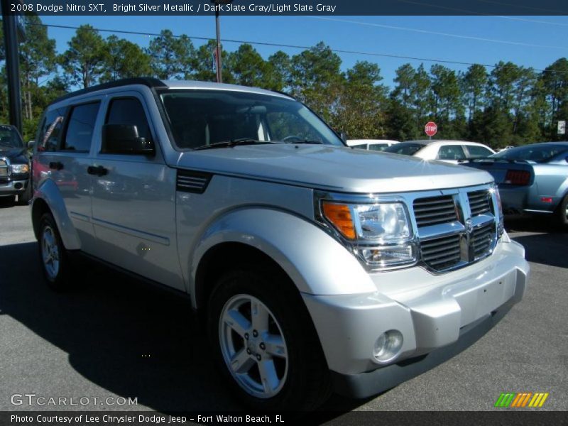 Bright Silver Metallic / Dark Slate Gray/Light Slate Gray 2008 Dodge Nitro SXT
