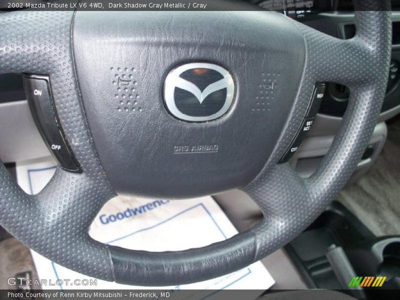 Dark Shadow Gray Metallic / Gray 2002 Mazda Tribute LX V6 4WD