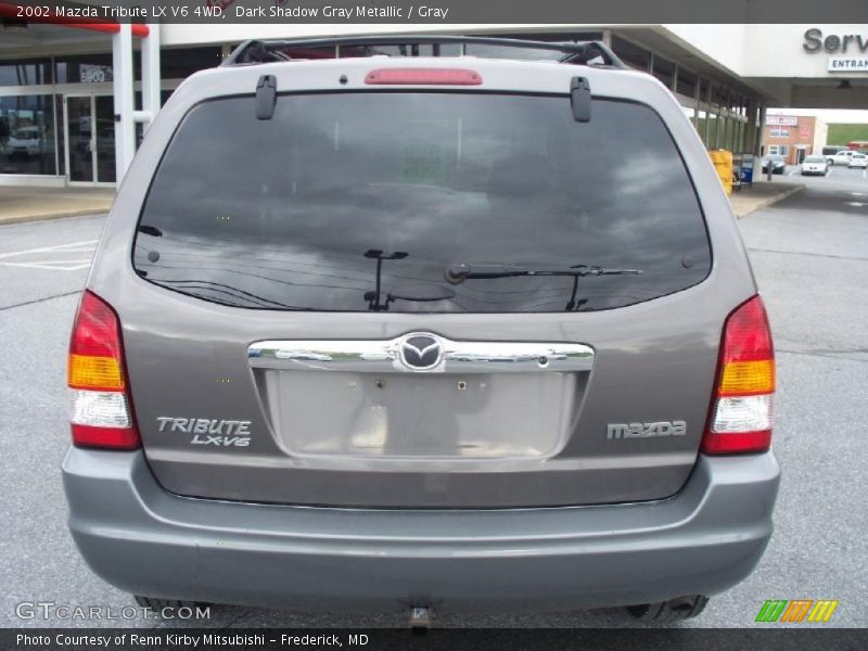 Dark Shadow Gray Metallic / Gray 2002 Mazda Tribute LX V6 4WD